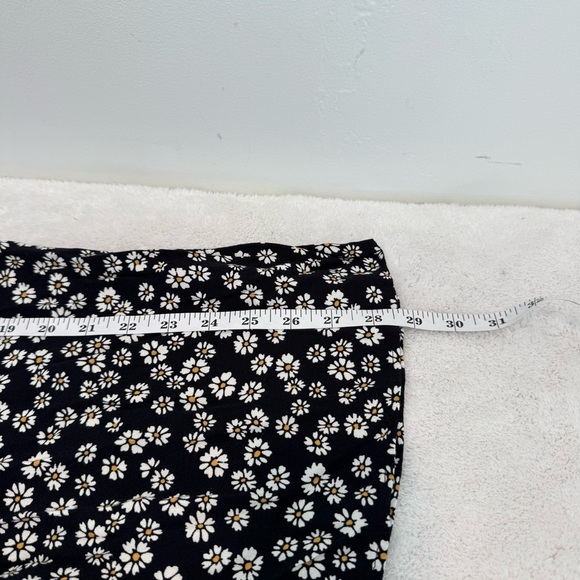 REFORMATION Bea Daisy Daisies Midi Skirt Black 0 - Picture 12 of 13